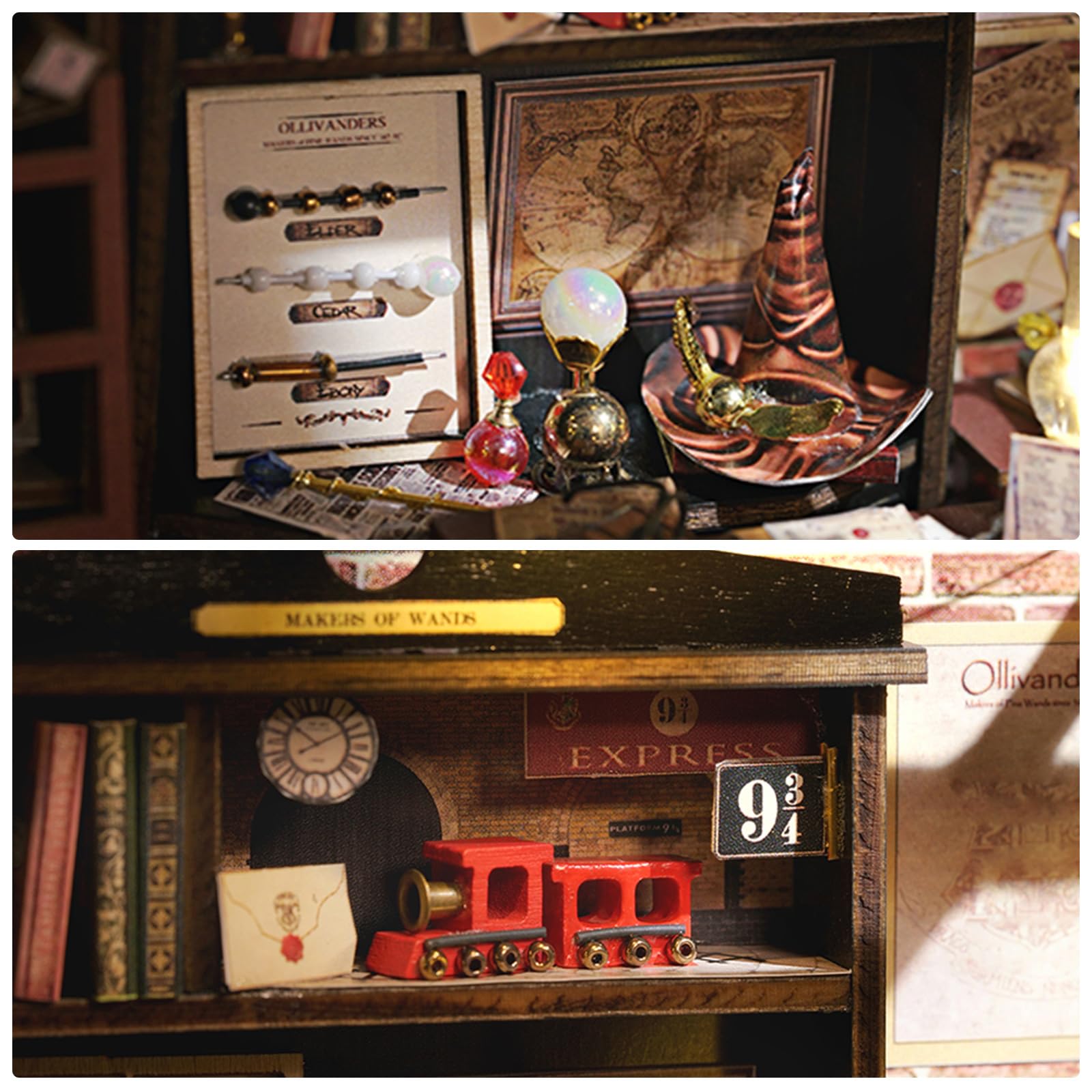 GuDoQi DIY Miniature House Kits, DIY Miniature Dollhouse Kit with Furniture, Tiny House Kits 1:24 Scale, Creative DIY Crafts for Adults Teen, Christmas Birthday Gifts, Magic Shop