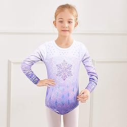 BAOHULU Gymnastics Leotard for Girls Shiny Sequins