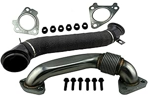3" Downpipe & Up Pipe Exhaust Kit for 04-10 Sierra Silverado 6.6L Duramax Diesel