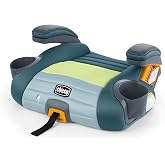 Chicco GoFit ClearTex Plus Backless Booster Seat, Lower Anchor Attachment | ErgoBoost Ultra-Comfort Foam Padding, Built-in Carry Handle, Shoulder Belt Clip, Washable ClearTex Fabrics, Tropic