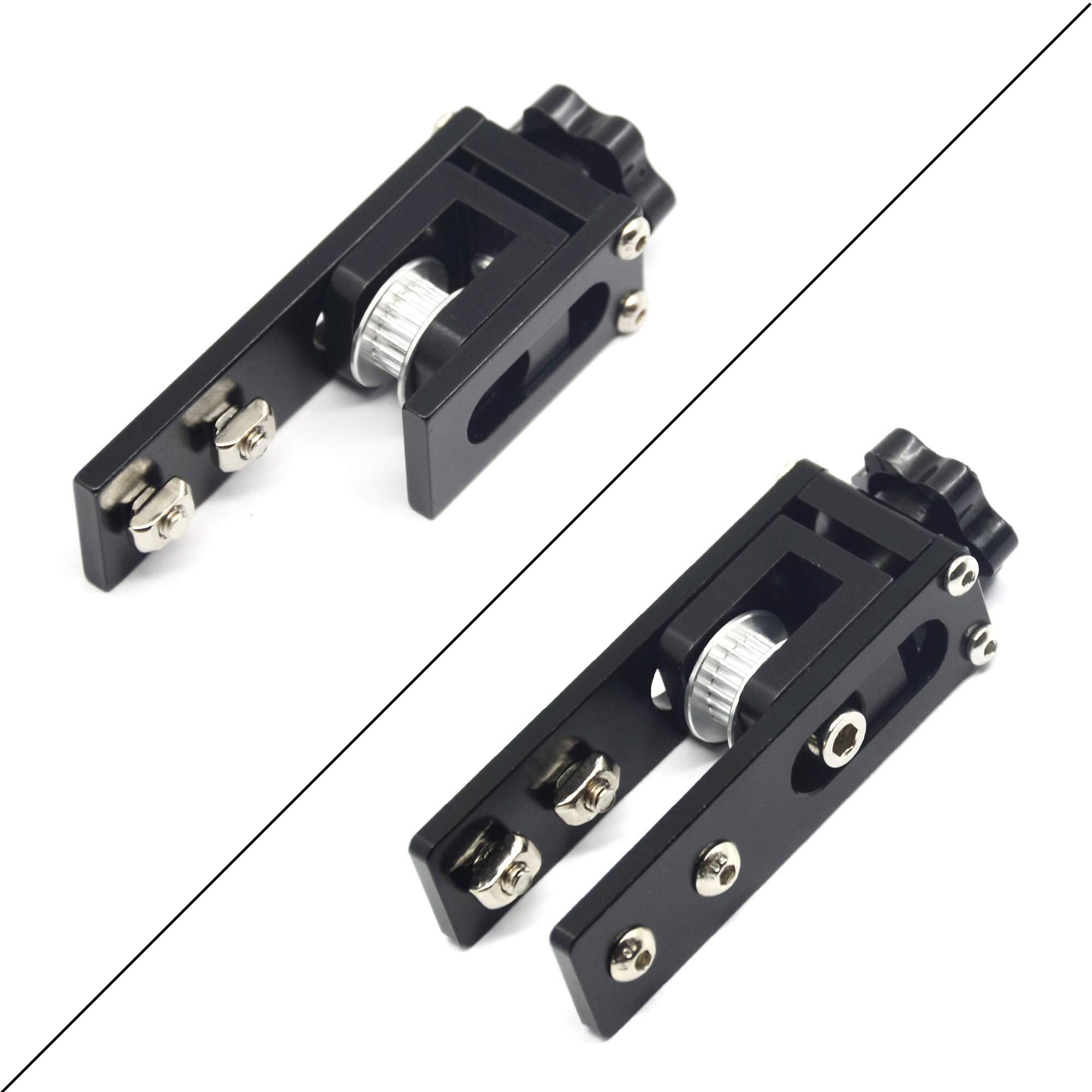 Befenybay Upgrade 2020 Profile X-axis Synchronous Belt Stretch Straighten Tensioner for Creality Ender-3/Ender3 Pro/Ender3 V2/CR-10/ CR-10 V2/ CR-10 V3/CR-20 Pro (2020, Black)