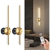 TaoFiaCo Battery Operated Wall Sconces Set of Two,Rechargeable Wall Sconces Set of 2 with Remote Control Dimmable Wall Light 