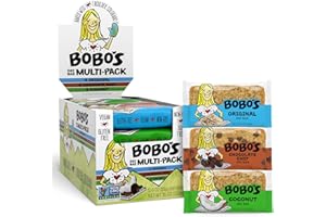 Bobo's Oat Bars, Variety Pack, 3 oz Bar (12 Pack), Gluten Free Whole Grain Snack and Breakfast Bar
