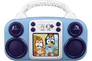 eKids Bluey Toy Music Player, Toy for Toddlers with Built-in Music, Bluey Toys Make Great Stocking Stuffers for Kids