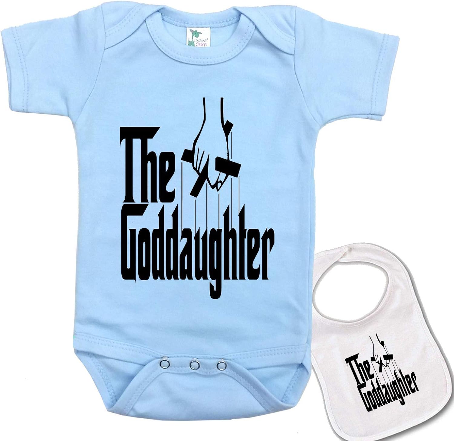 The Goddaughter Cute Custom Baby Bodysuit Onesie by Igloo & Matching bib