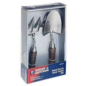 Spear & Jackson Natural Stainless Steel Trowel and Weed Fork Set