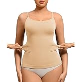 FeelinGirl Women's Tummy Control Camisole Seamless Shapewear Tank Top Slimming Cami Shaper with Compression