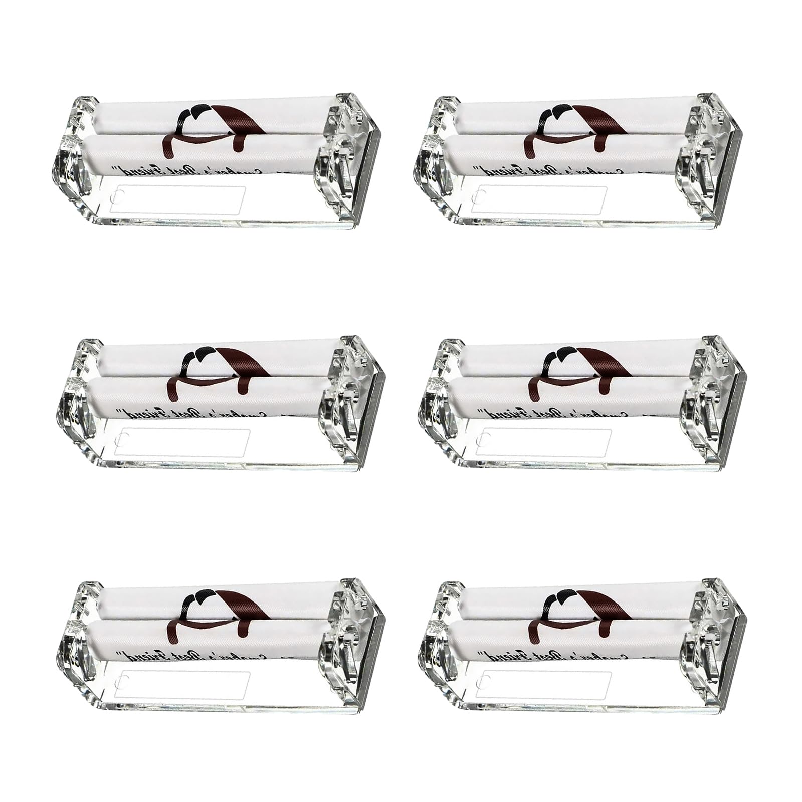 6 Pcs Cigarette Roller Plastic Cigarette Rolling Machine Manual Rolling Machine Tobacco Rolling Machine 70mm Cigarette Making