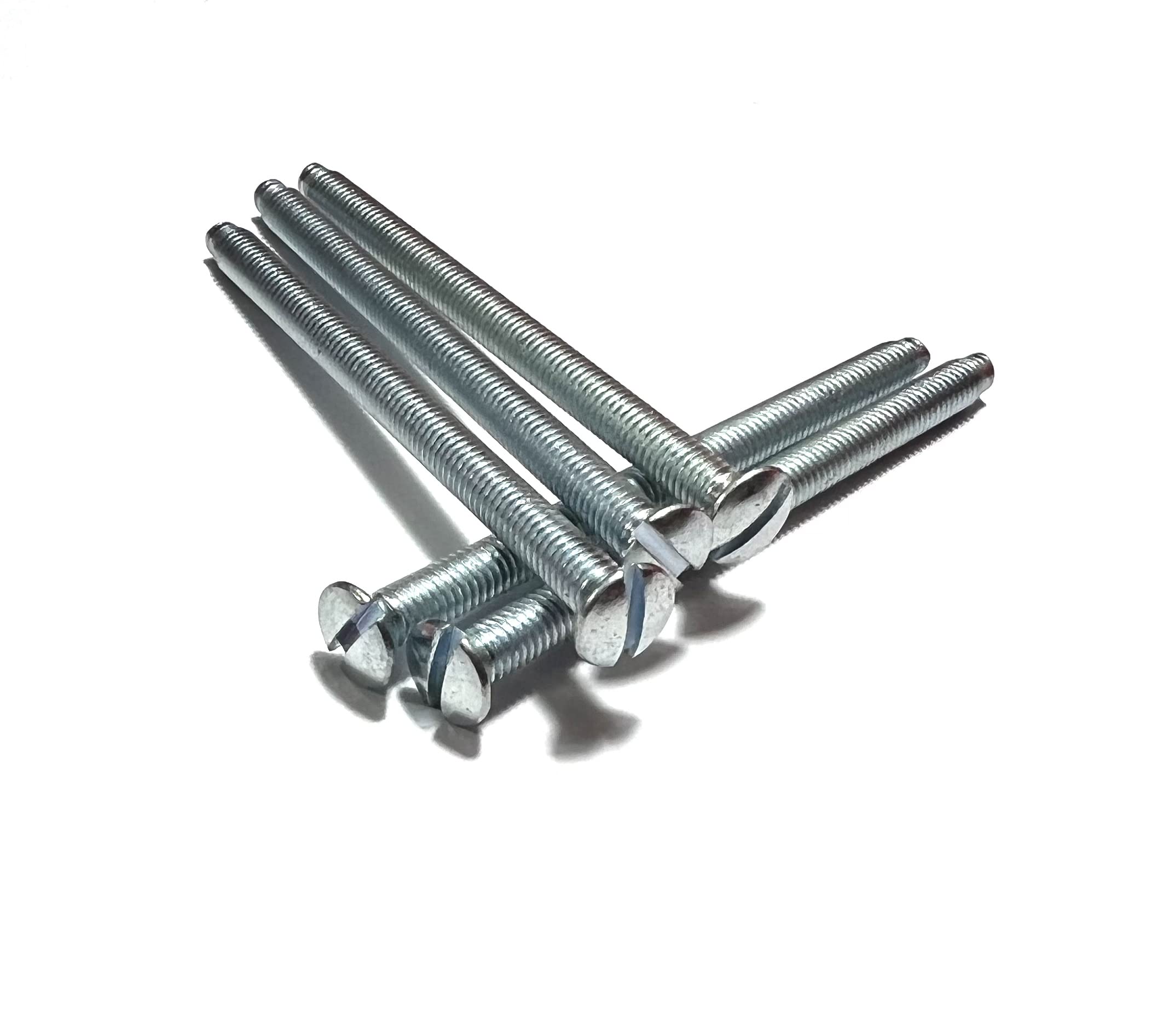 M3.5 (3.5mm x 75mm) Slotted Raised Countersunk Electrical Socket Screws (Pack of 10)