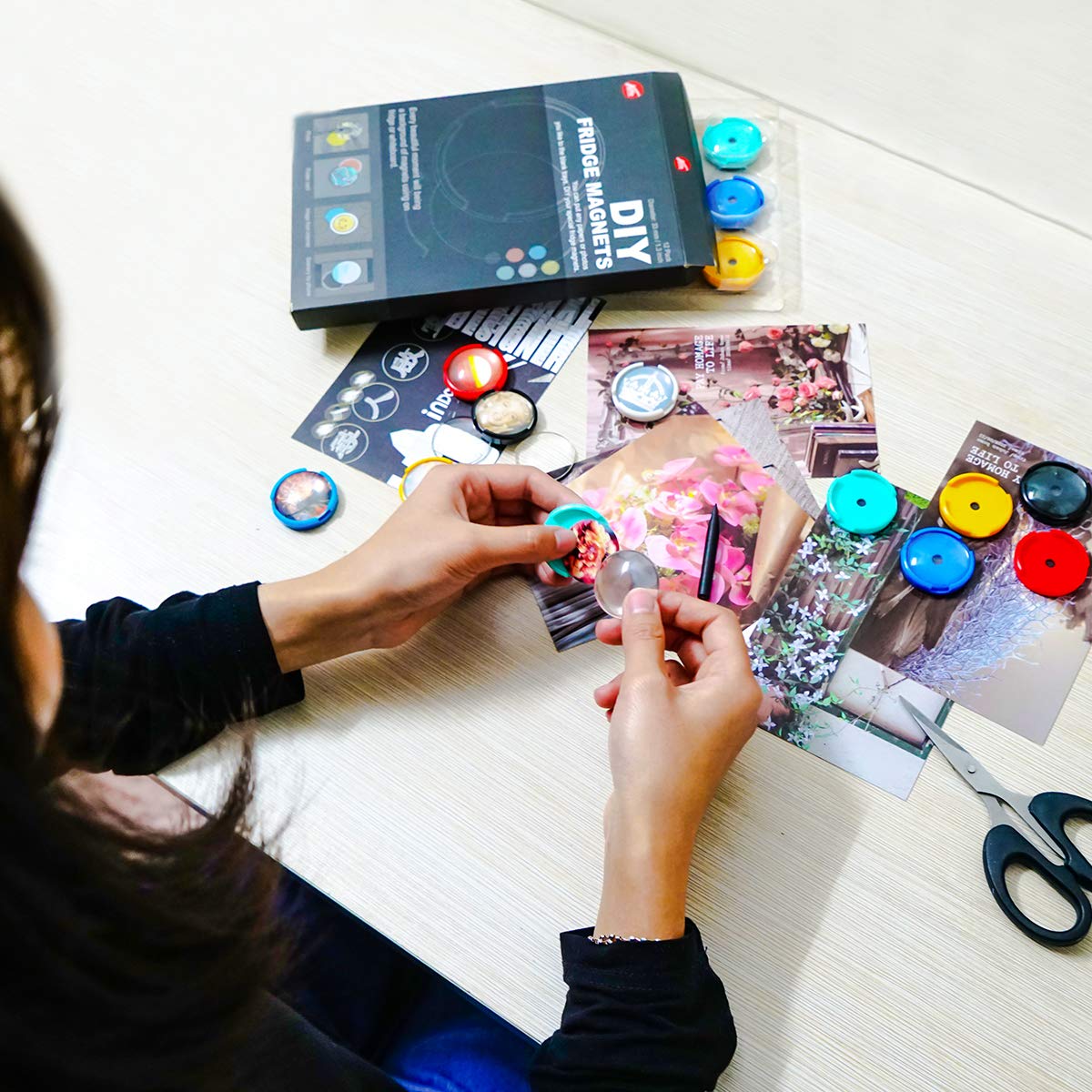 Imanes de refrigerador 12 unidades de fondo reemplazable DIY imán ...