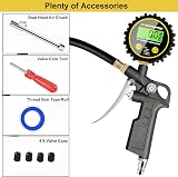 ATsafepro Digital Tyre Pressure Gauge & Inflator 200 PSI with LED Light view 2