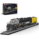 Mould King 12049 Big Boy Locomotive, 4-8-4-4 Wheeled Steam Locomotive Building Block Set, Legendary Steam Train Display Kit f
