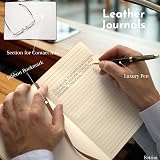 SETTINI Flower Journal for Writing Gift Set Hardcover Vegan Leather 192 Pages view 8