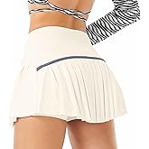 Sobrisah High Waisted Womens Athletic Pleated Mini Skirts Skorts with Pockets for Tennis Golf Workout Pickleball Cheer Casual