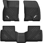3W Floor Mats Fit for Ford Escape 2020-2025 2026 (NOT for Hybrid), TPE All Weather Custom Fit Floor Liner for Ford Escape 1st and 2nd Row Full Set Accessories Car Liners Black