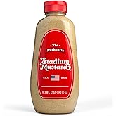 The Authentic Stadium Mustard. The Classic Condiment for Hot Dogs and Hamburgers. Gluten Free, Sugar Free, Kosher, Fat Free 12oz (Pack Of 1)