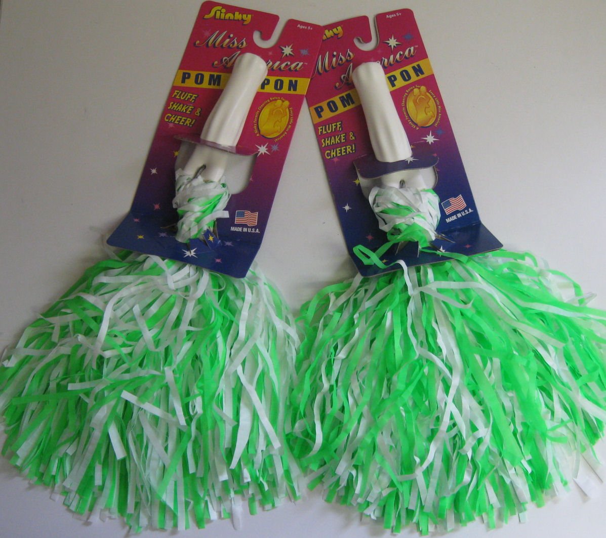 Green Pom Poms Cheerleading Poms Sports & Outdoors