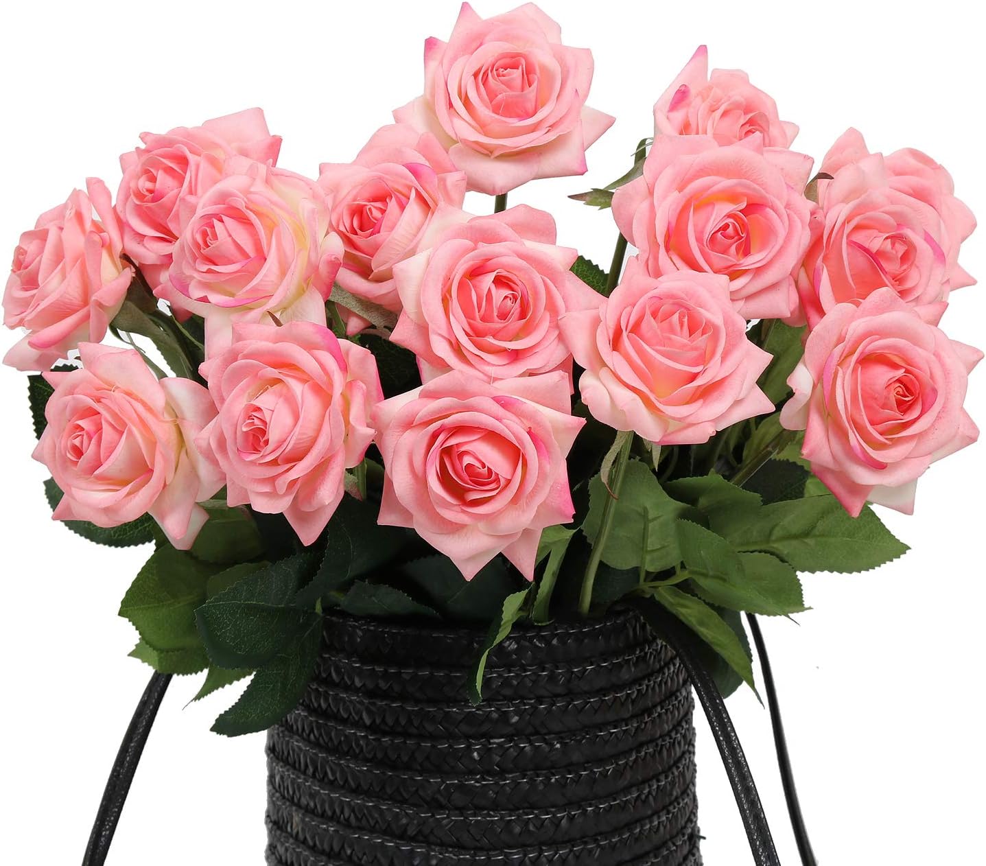 N YONGNUO 12Pcs Real Touch Latex Moisturizing Aritificial Flowers Rose of True and Natural for Wedding Bouquet/Home Decor or As A Gift Send to Ourself/Wife/Mother/Friends/Valentine's Day