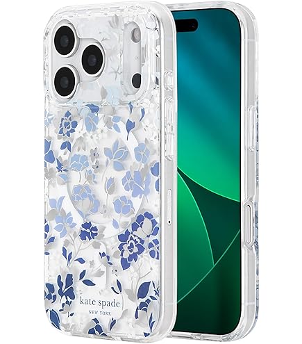 新品kate spade⭐️iPhone16PROリングスタンド付きスマホケース青 Amazon.com: kate spade new york iPhone 16 Pro Case