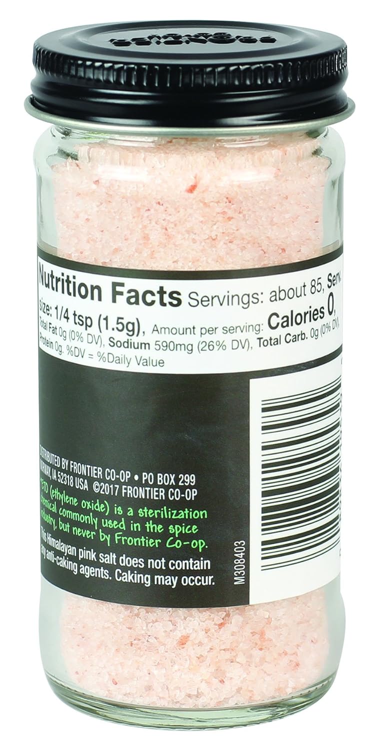 Frontier Co-op Pink Himalayan Salt, 4.48 Ounce : Grocery & Gourmet Food