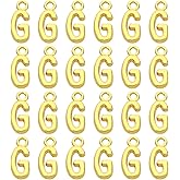 PATIKIL Letter Charm, Alphabet Initial Pendant Charm Bulk Cute DIY for Jewelry Making Necklace Keychains