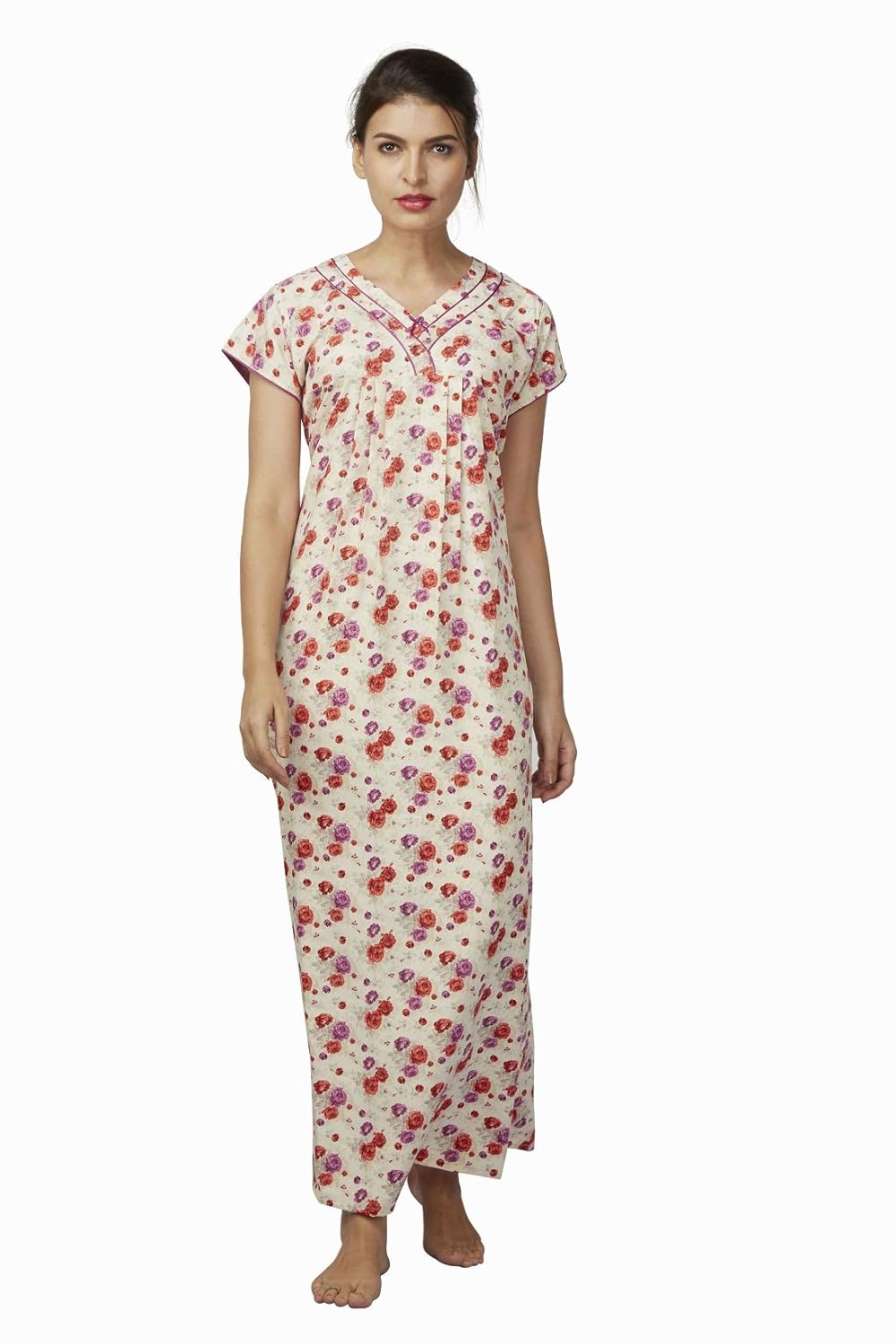 nighty dress neck design