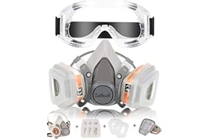 Zelbuck Dustproof Face Cover Professional Reusable Half Facepiece Cover Against Dust, Organic Gas/Vapors, Pollen and Chemical