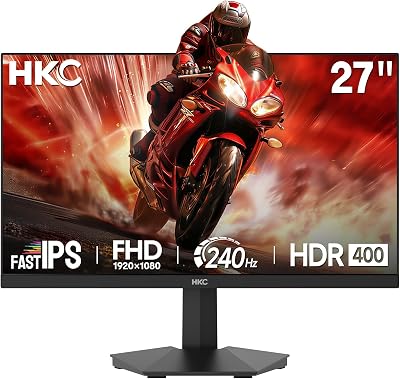 Monitor Gaming de 27" FHD 1920 x 1080 Fast IPS, 240 Hz, HDR400, 1 ms