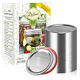 Dalzom® 72Pcs Canning Lids Wide Mouth, Premium
