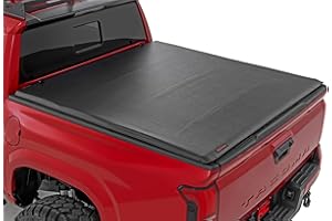 Rough Country Soft Roll Up Truck Bed Tonneau Cover for Toyota Tacoma (2024-2025) - Fits 5' (60") Bed, Weather-Resistant Roll Up Bed Cover