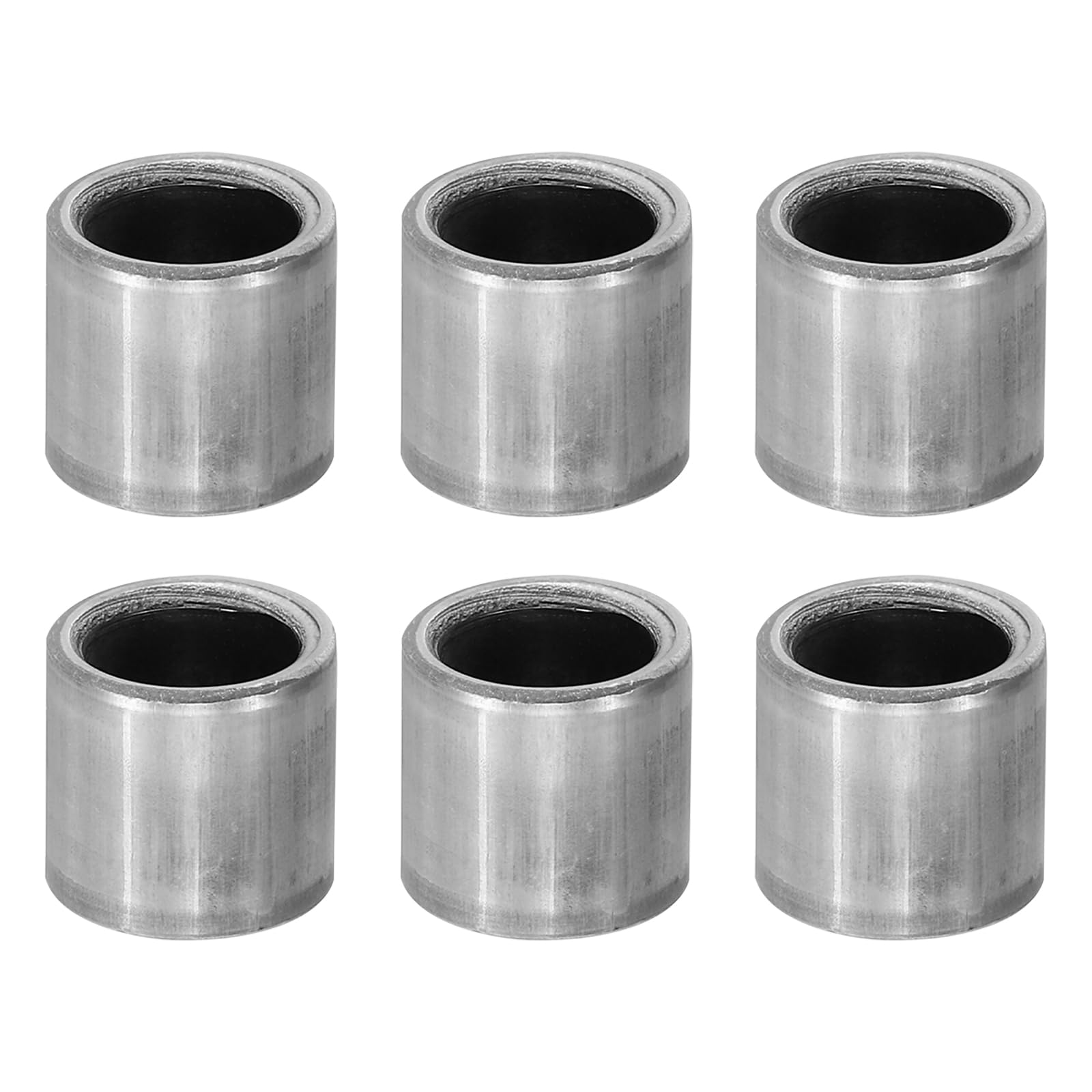 PATIKIL M10 Steel Spacers, 6 Pcs Metal Spacers Steel 10.2mm ID x 14mm OD x 13mm L Carbon Steel Spacer Screw Standoff Round for 2/5in or M10 Screw Bolts