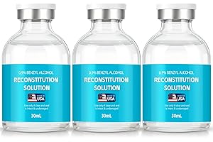 BuggyBeds 3 Pack 30 Ml Reconstitution in Clear Premium Glass Vials, Research Use Only, Made in USA