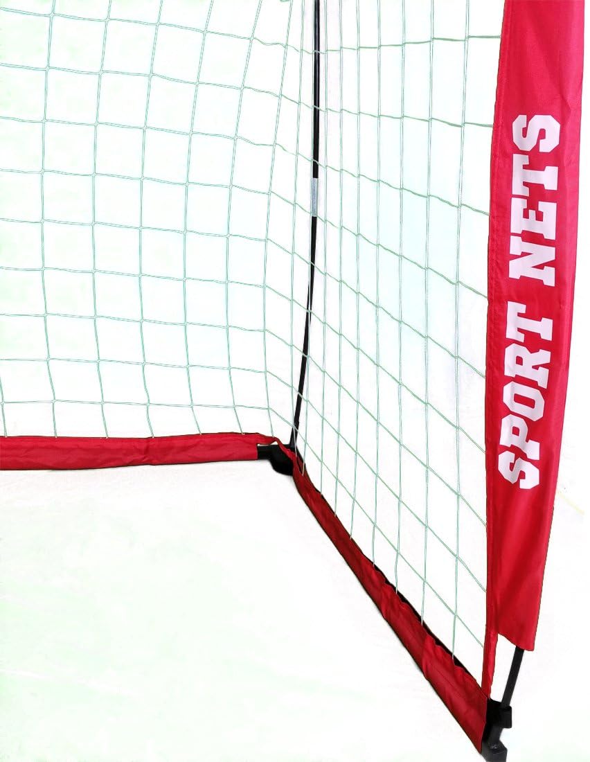Sport Nets Portable Soccer Goal - Bow Frame Soccer Net with Carry Bag -Available is 4 Sizes 4' X 6' - 4' X 8' - 6' X 12-7 x 14 Feet : Sports & Outdoors