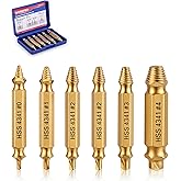 WORKPRO 6PCS Stripped Screw Extractor Set with Portable Case, Titanium Coated
