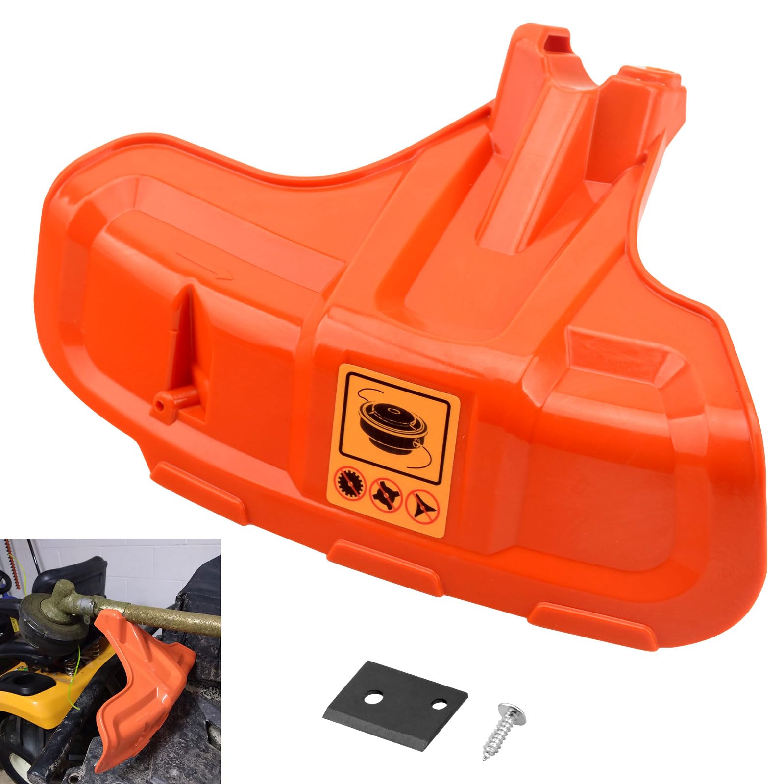Photo 1 of AMTHKNO 588543701 Trimmer Guard Shield Replacement Compatible with Husqvarna Line Trimmers/Mowers 322L 223L 223R 322C 325RX 326C 326CX 525RS 525RX, Replaces 503977101 5039771-01
