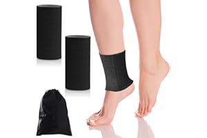 VEGCOO 2 PCS Ankle Gel Skate Socks, Ankle Gel Sleeves for Skates Protection, Ankle Malleolar Gel Sleeves, Padded Skate Socks 