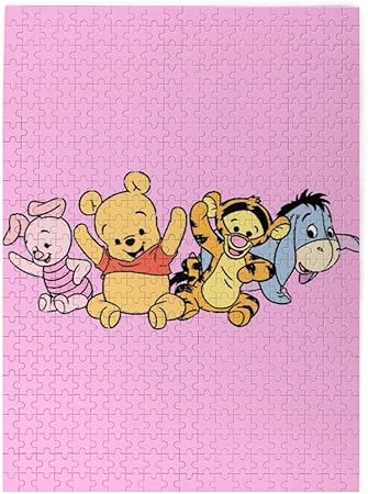 Amazon 壁紙4のくまのプーさんの友達 ジグソーパズル 500ピース おしゃれ かわいい インテリア 52 2x38 5cm ジグソーパズル おもちゃ