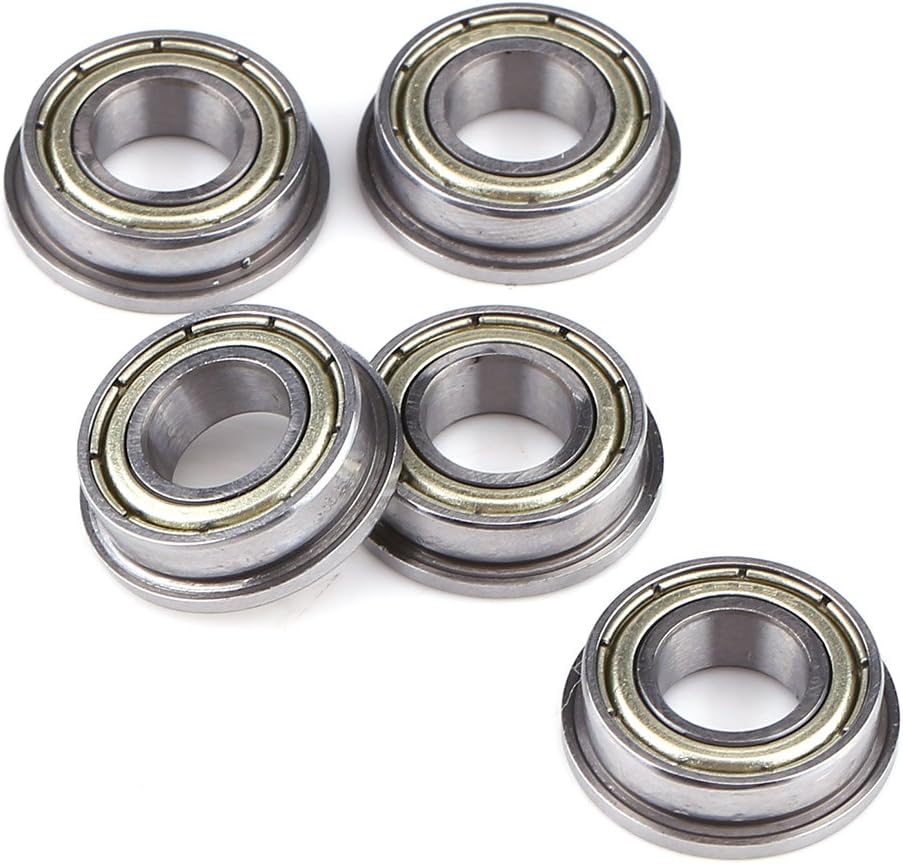 F688ZZ Motor Flanged Radial Ball Bearing, Double Shielded Steel Flange, Miniature Size 8x16x5mm (10 Pcs) - Image 4