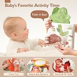 hahaland Baby Toys Soft Cloth Book Peek-a-Boo Forest 0-6 Months view 3