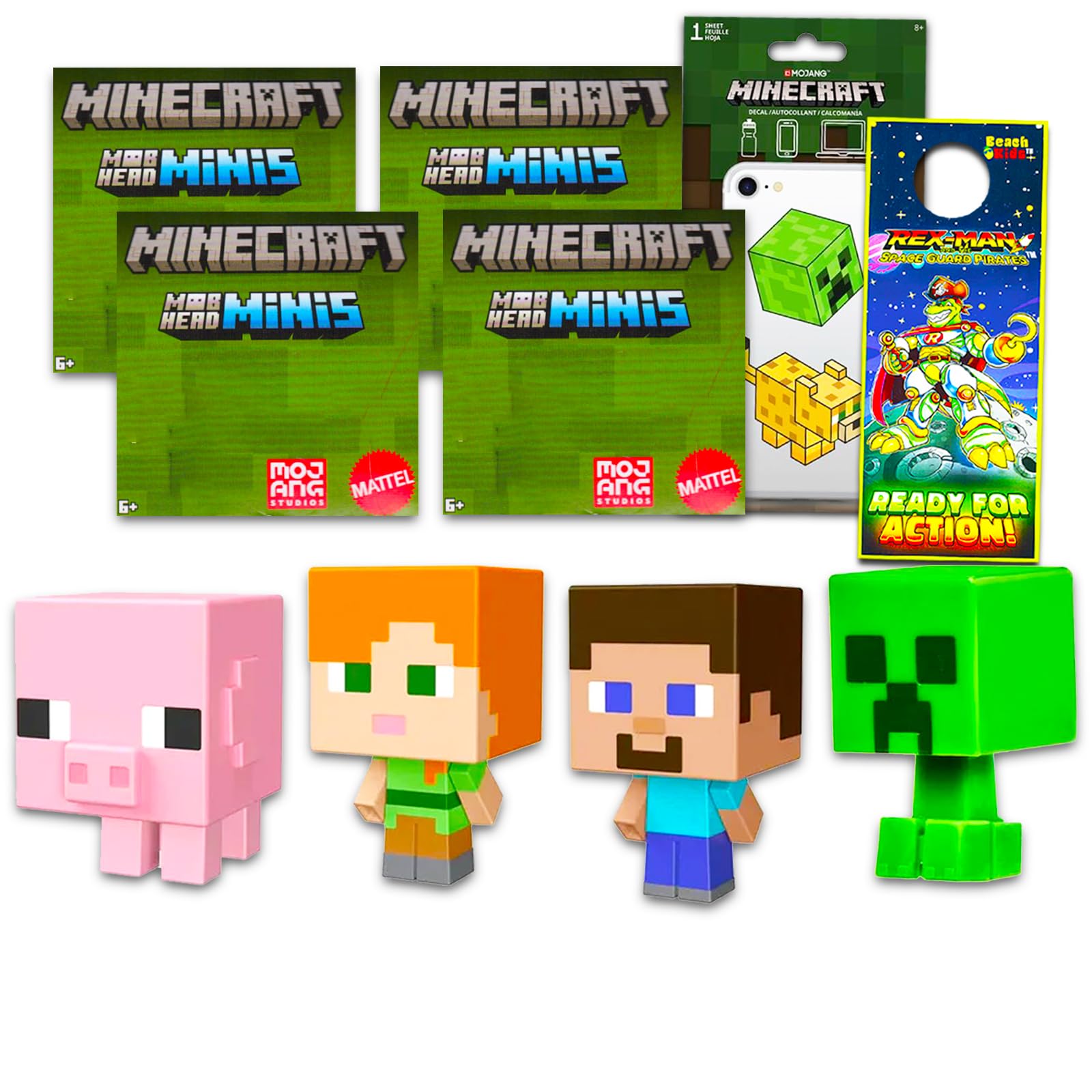 Minecraft Mini Figures Bundle Bundle with Minecraft Characters