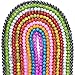 RUBYCA Round Crystal Glass Beads for Jewelry Making, Supplies for Adults Necklace Bracelet Earrings Crafts (2 Strands, 8mm, Mix Colors)