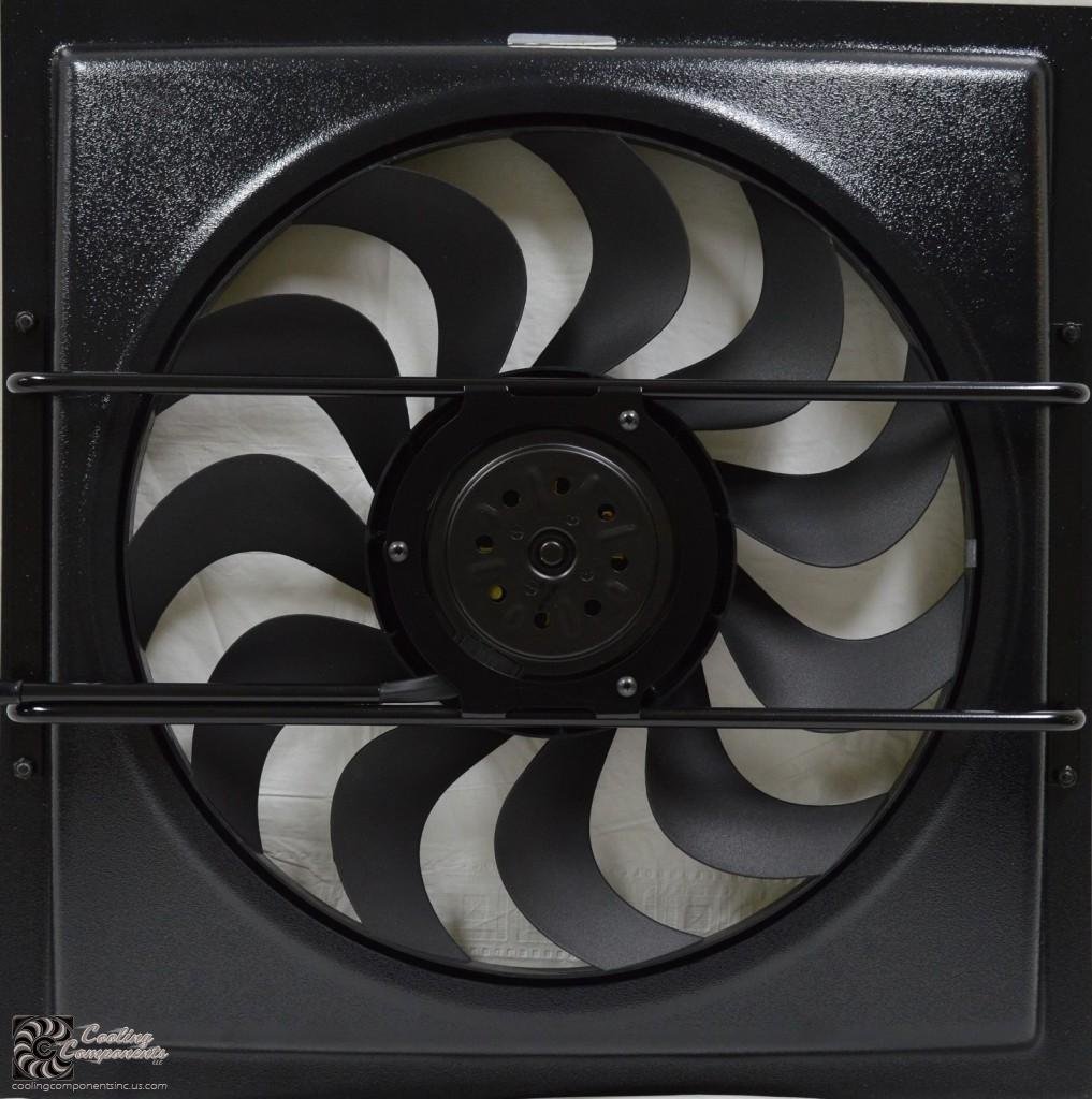 Cooling Components CCI-1770 Largest Square CCI Shroud, Two speed hi-output motor, 17" ultra quiet blade, Ideal for most of 40's cars, 2 5/8" clearance