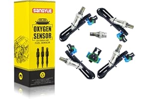 Sangyue Oxygen O2 02 Sensor 1 & 2 for 2009 2010 2011 GMC Acadia Chevrolet Chevy Traverse Buick Enclave 3.0L 3.6L Upstream + Downstream 4PCS