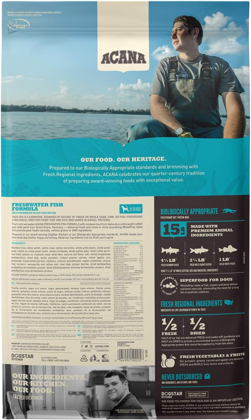 acana heritage freshwater fish