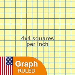KAISA Loose Leaf Notebook Paper, 4x4 Quad Graph