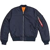 Alpha Industries MA-1 Slim Fit Bomber Flight Jacket - Fighter Pilot Flight Jacket