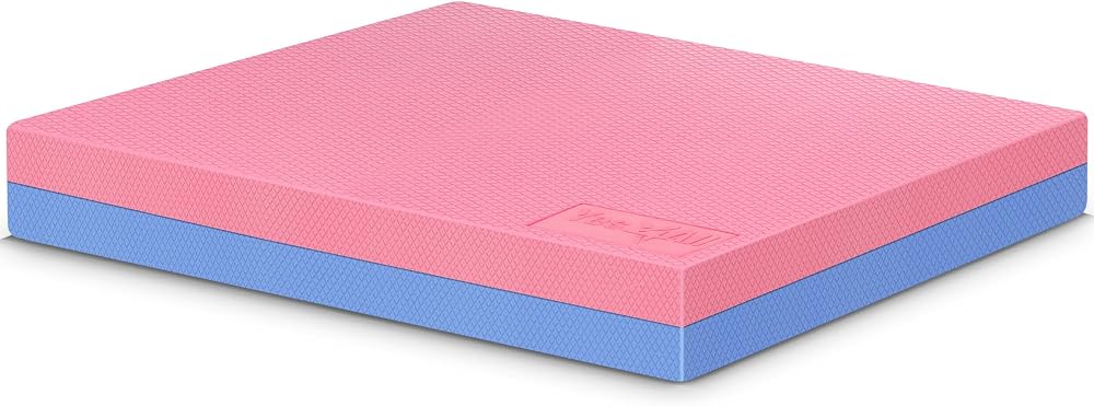 Yes4All Foam Exercise Pad Balance Pad XThick Rose Quartz Serenity