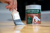 Fiddes Satin Hard Wax Oil 1 Litre Clear Wood Finish Flooring Worktops Durability view 3