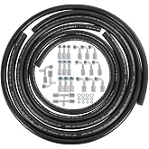 RALBDX 25PCS 6.5ft A/C Air Conditioning Hose &amp; Fitting Kit: #6#8#10 | 6.5ft #6 #8 #10 AC Hoses And #6 #8 #10 AC Fittings
