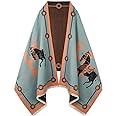 EXTREE Scarfs for Women Pashmina Silky Shawl Wrap for Evening Dressing Blanket Open Front Poncho Cape